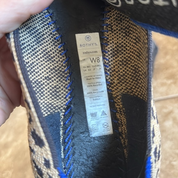 Rothy’s LEOPARD “The Point” sz 8 shoe - Picture 3 of 3